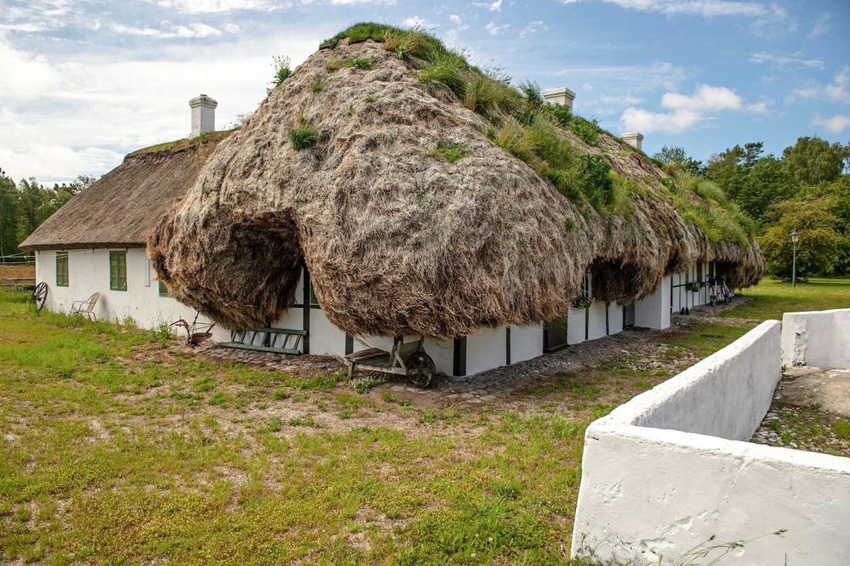 Completely renovated barn with unique seaweed roof on Læsø