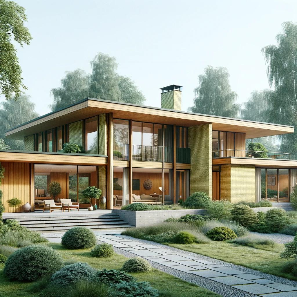 Stylish 60's villa located close to the forest